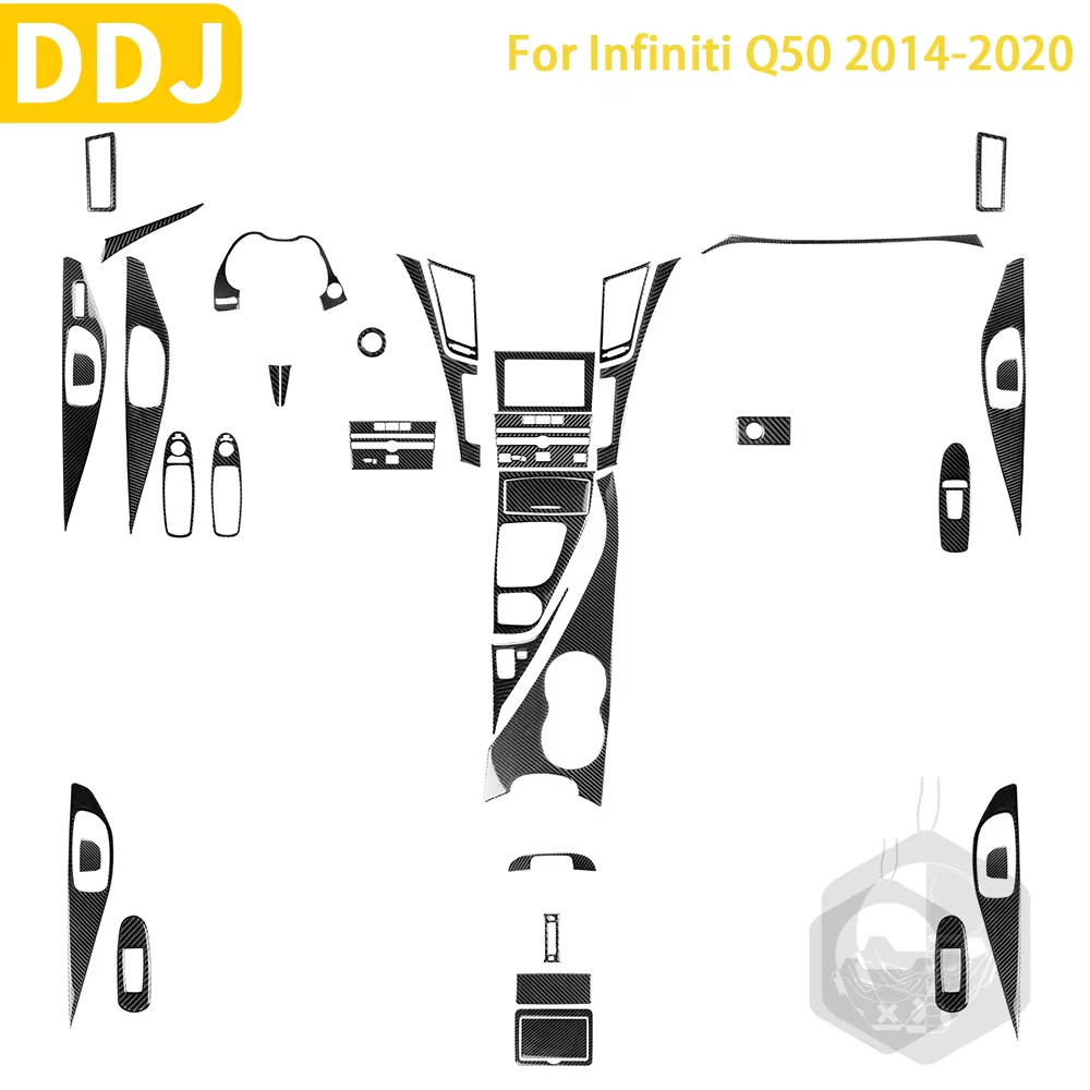 Interior Design Mood Board - For Infiniti Q50 2014-2020 Accessories Carbon