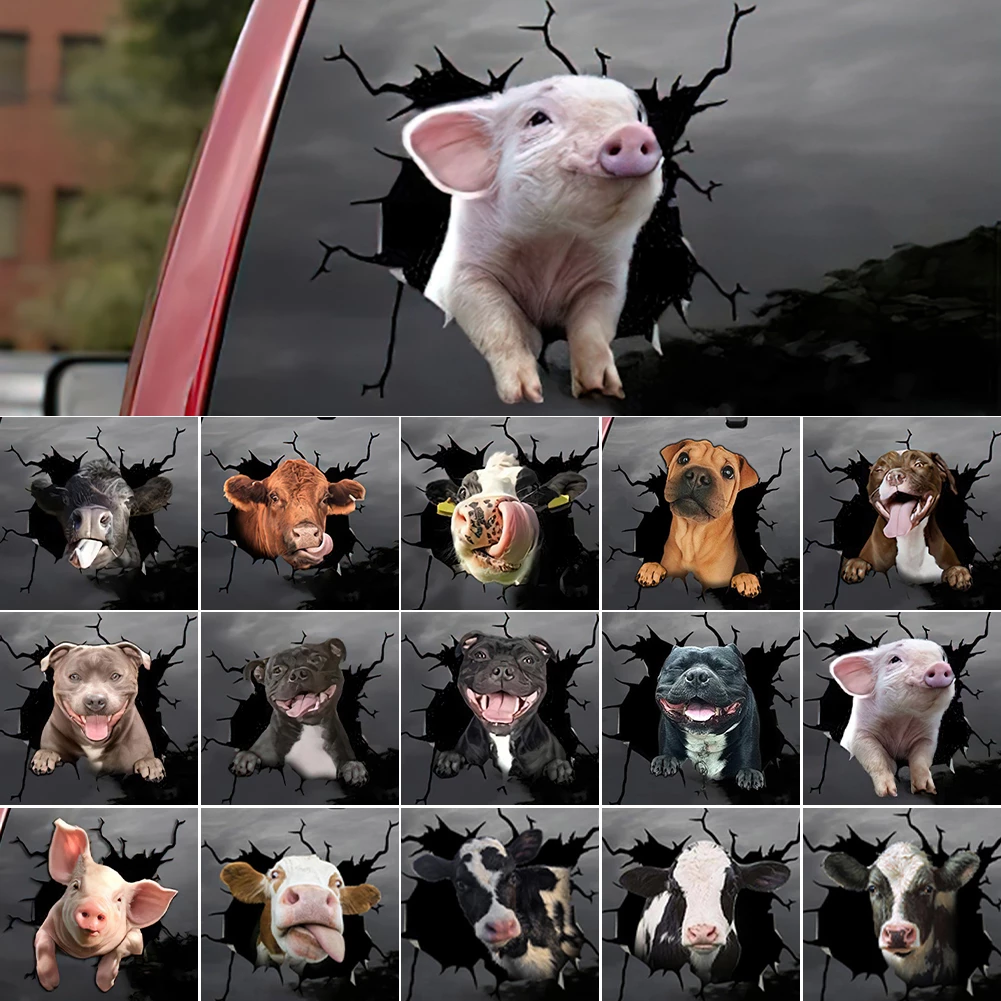 Interior Design Home Decor - Animal Car Stickers Waterproof PVC Auto