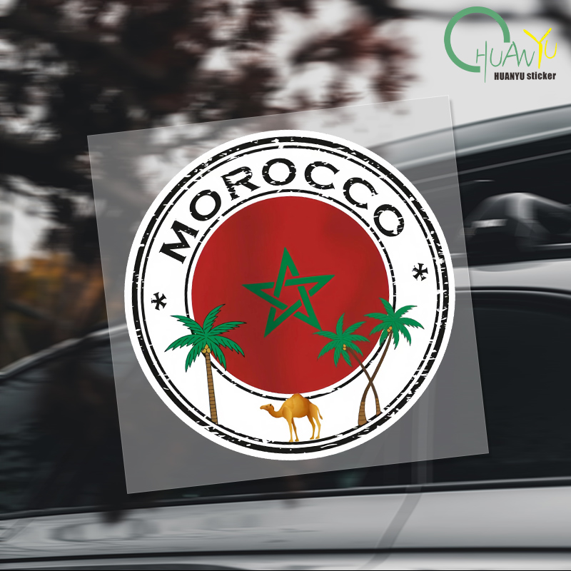 Interior Design Mood Board - Creative Morocco Stickers Morocco Flag Map