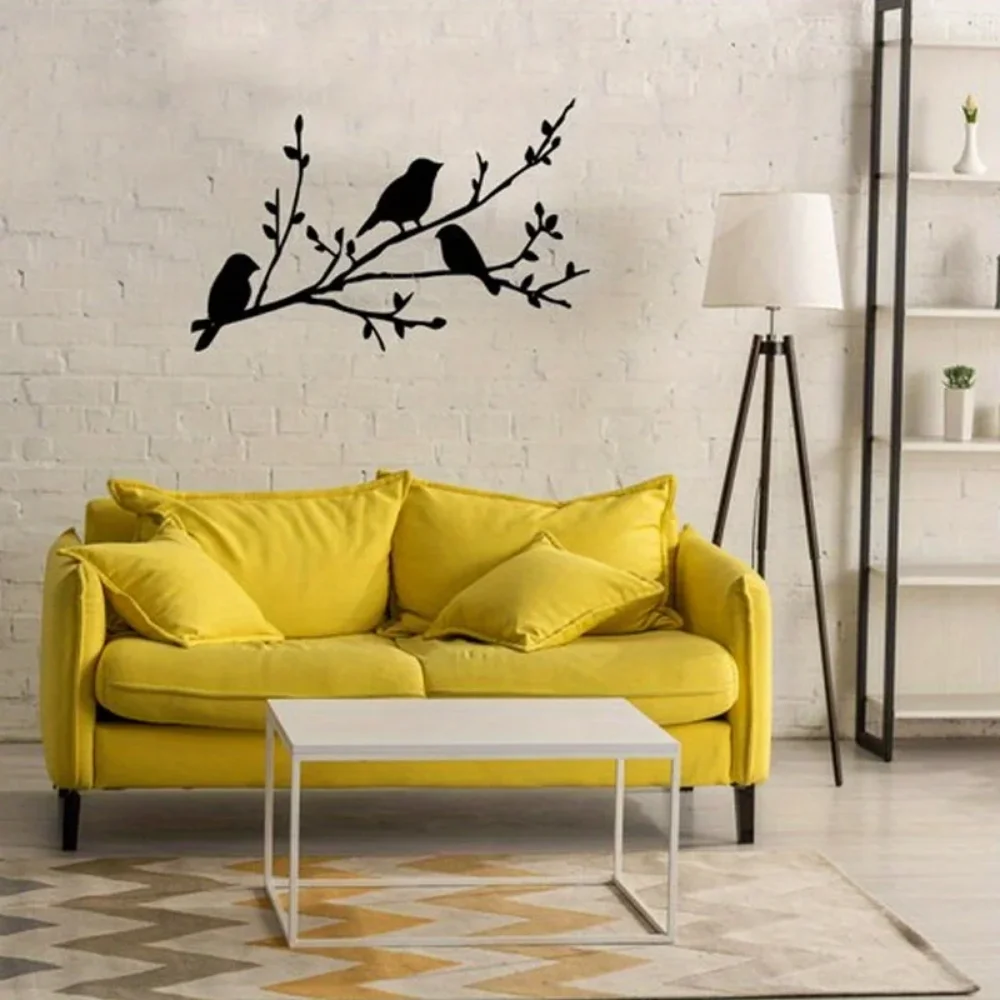 Interior Design Modern - Bird On A Branch Metal Wall