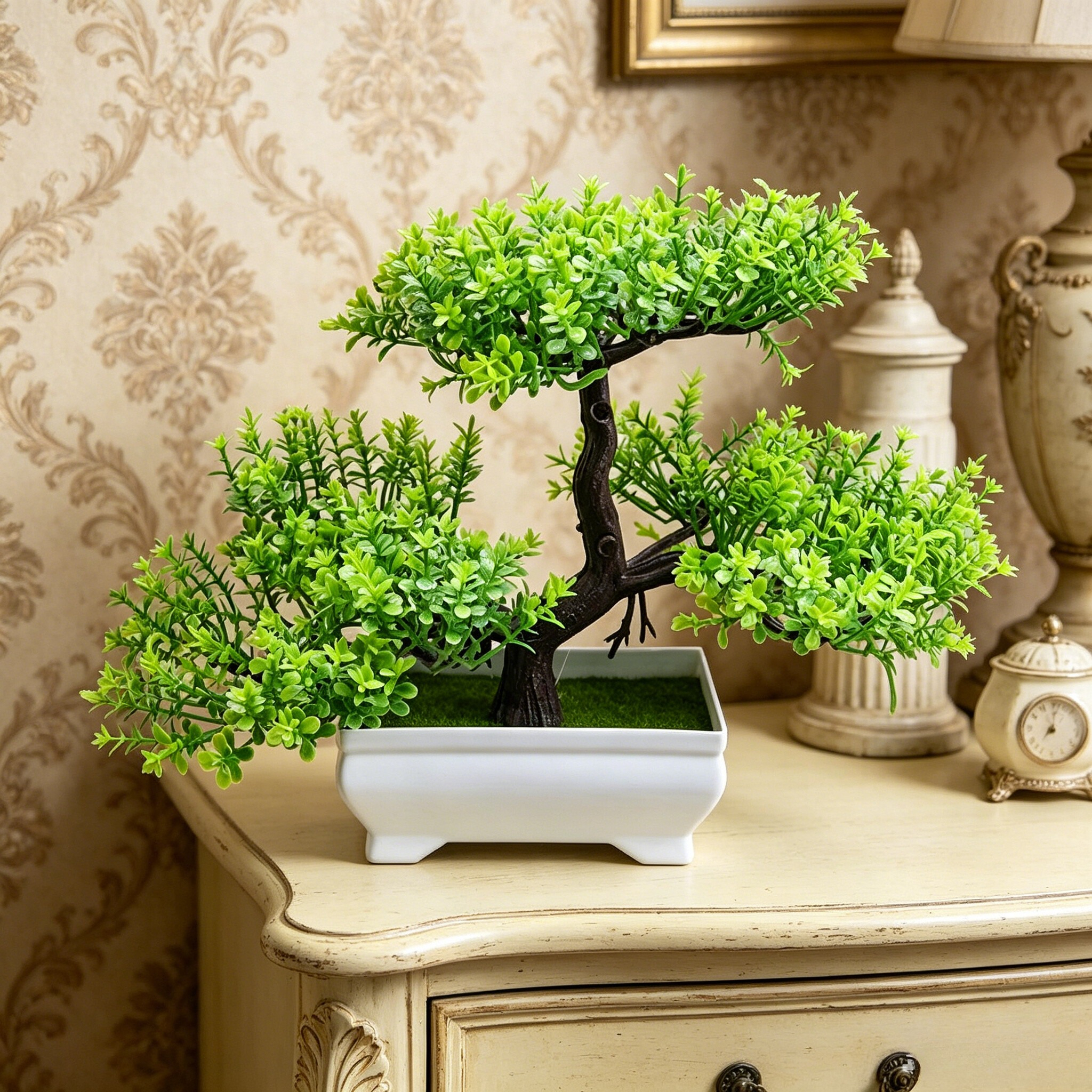 1pc Simulated Floral Green Pla - Interior Design Home Decor บทวิจารณ์และราคา