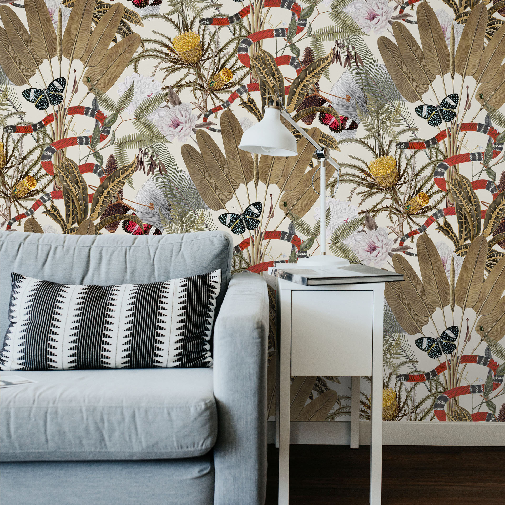 Snake Butterfly Wall Panels -  - Wall Panel 3D Texture บทวิจารณ์และราคา