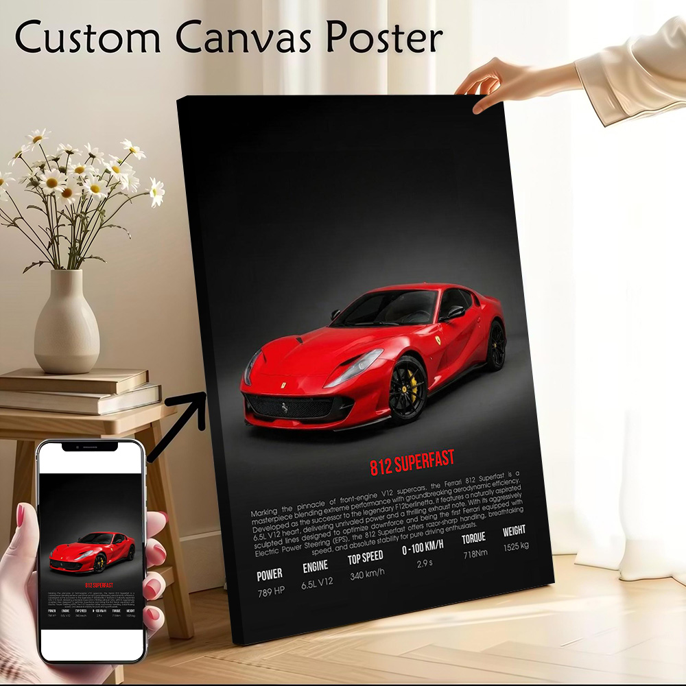 Supercar 812 Superfast Printed - Interior Design Modern บทวิจารณ์และราคา