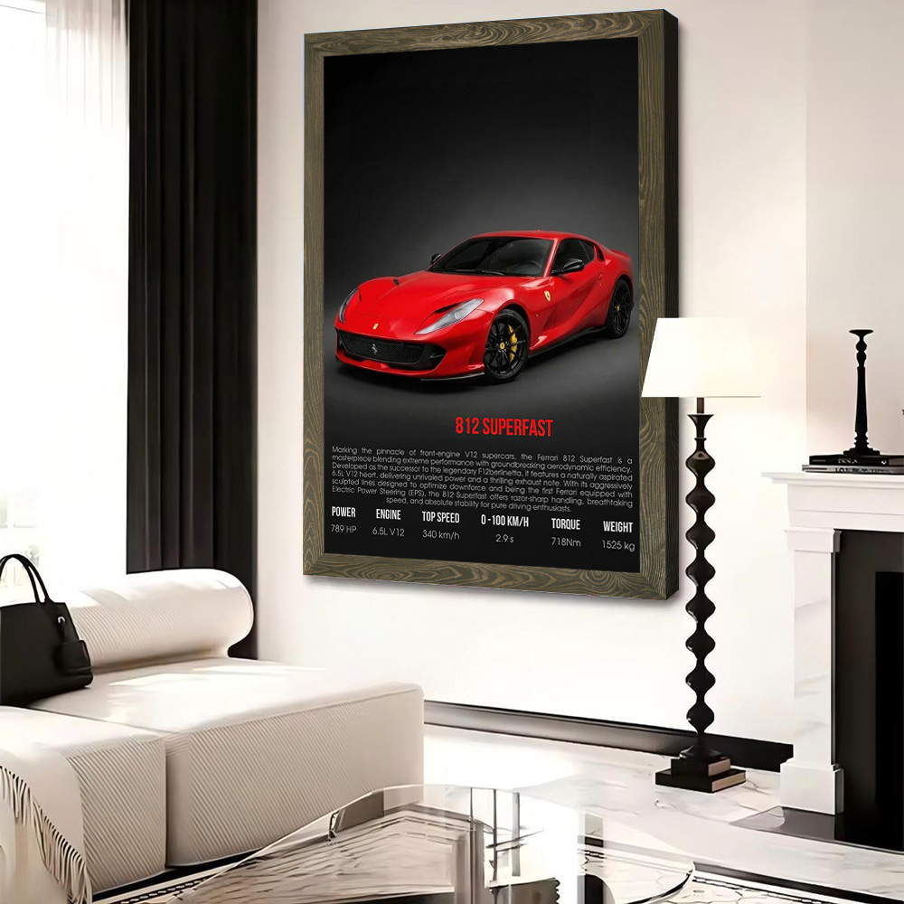 Supercar 812 Superfast Printed - Interior Design Modern บทวิจารณ์และราคา