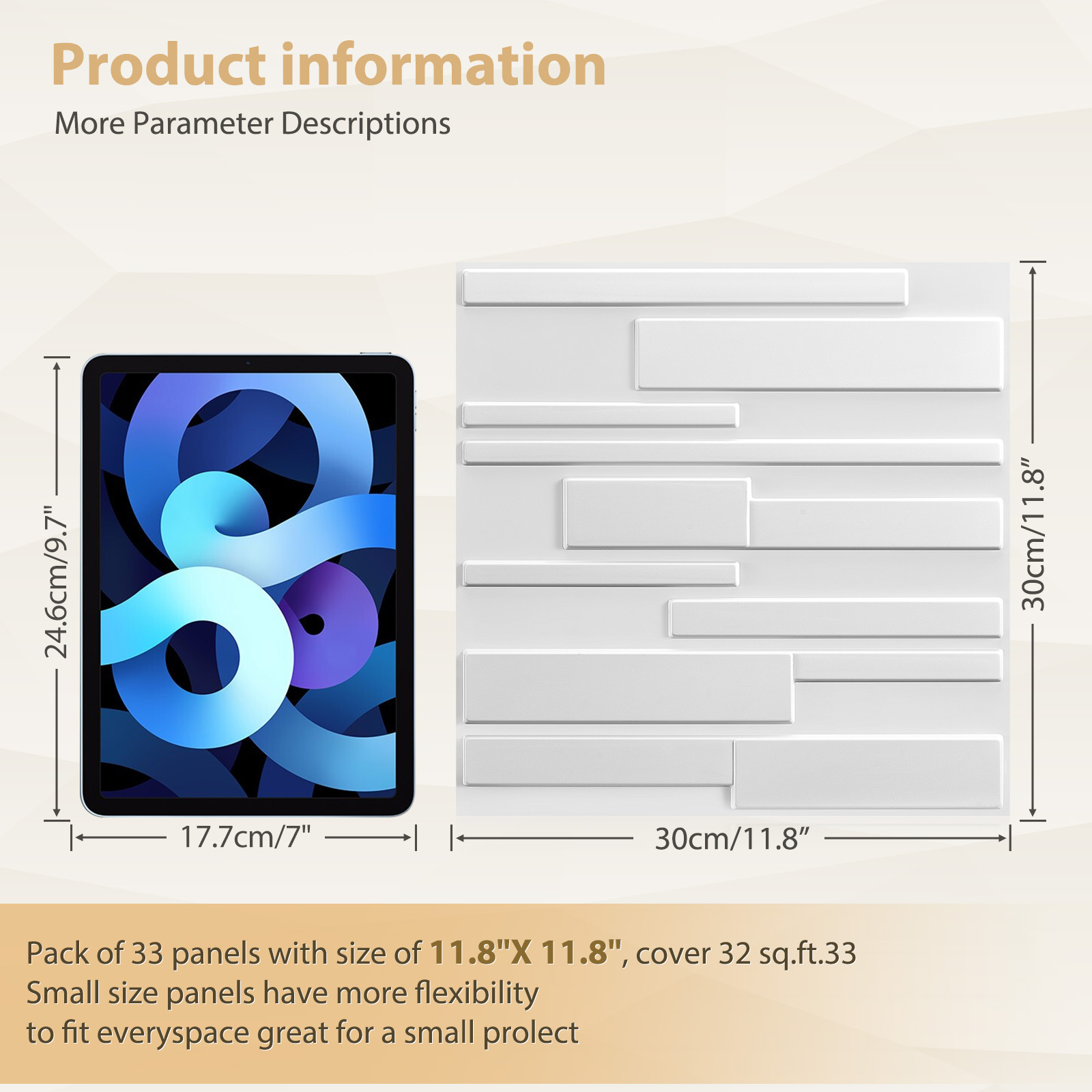 KUUJOJO 3D textured wall panel - Wall Panel 3D Texture บทวิจารณ์และราคา