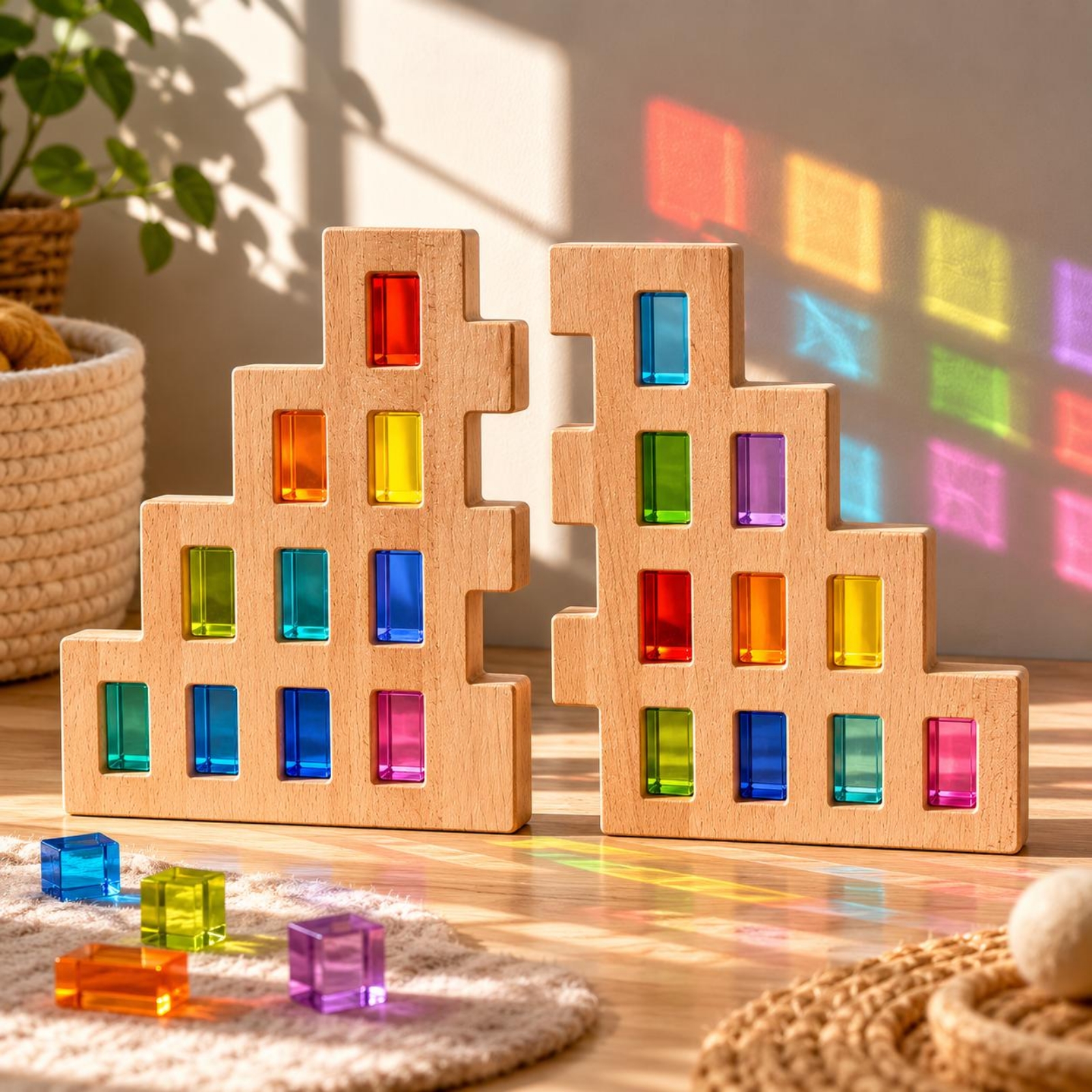 2 Pieces House-Shaped Wall Pan - Wall Panel 3D Texture บทวิจารณ์และราคา