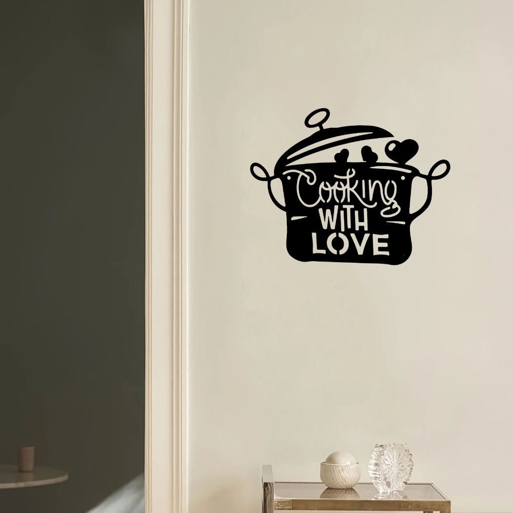 Black Metal Kitchen Pot Sign C - Interior Design Modern บทวิจารณ์และราคา