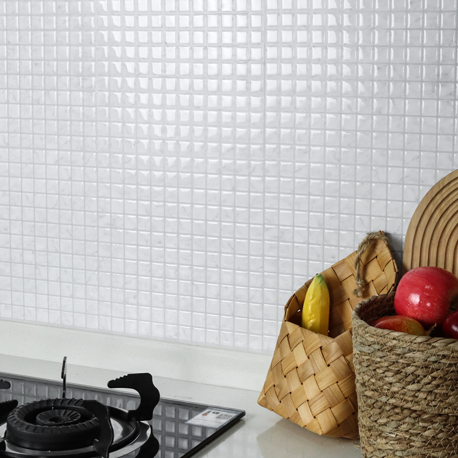 10pcs 3D Self-adhesive Wall Ti - Wall Panel 3D Texture บทวิจารณ์และราคา