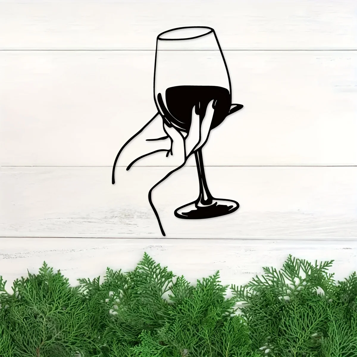 Wine Lover Lady Hand Metal Wal - Interior Design Modern บทวิจารณ์และราคา