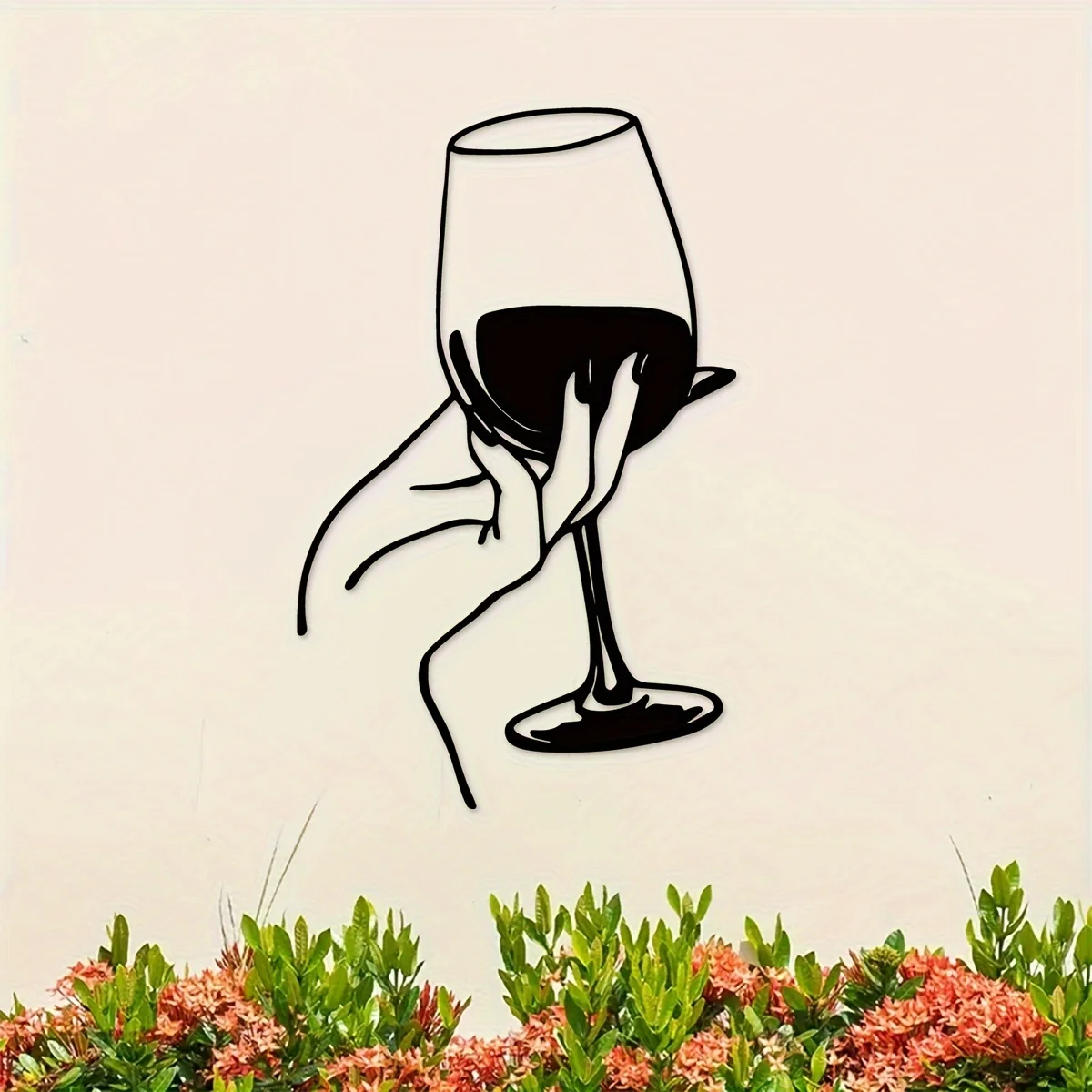 Wine Lover Lady Hand Metal Wal - Interior Design Modern บทวิจารณ์และราคา