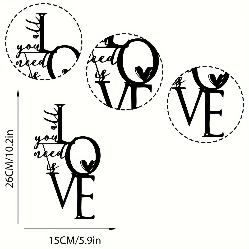 HelloYoung 1pc Metal Wall Hang - Interior Design Modern บทวิจารณ์และราคา