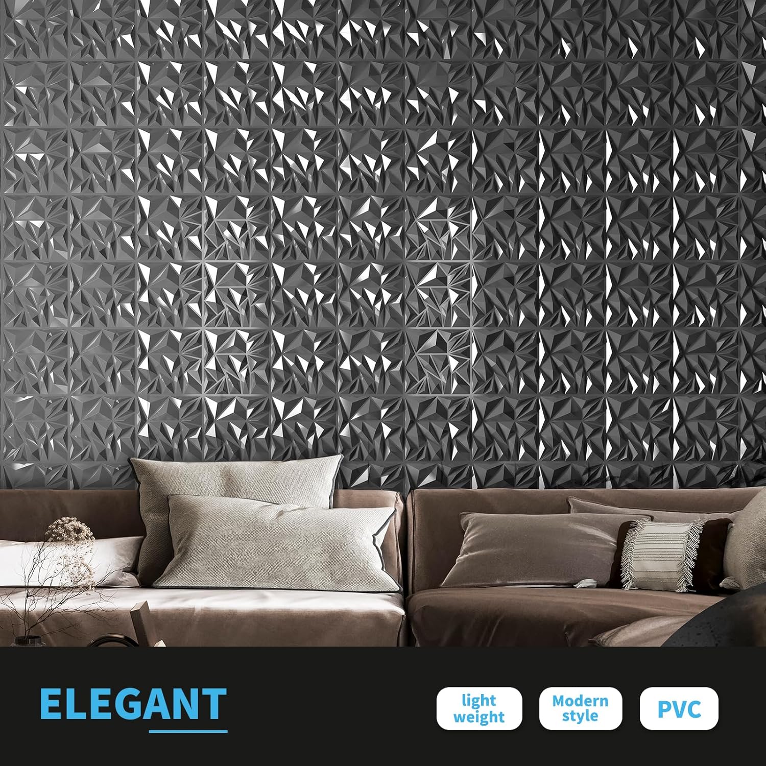 33-Pack 3D Wall Panels Diamond - Wall Panel 3D Texture บทวิจารณ์และราคา