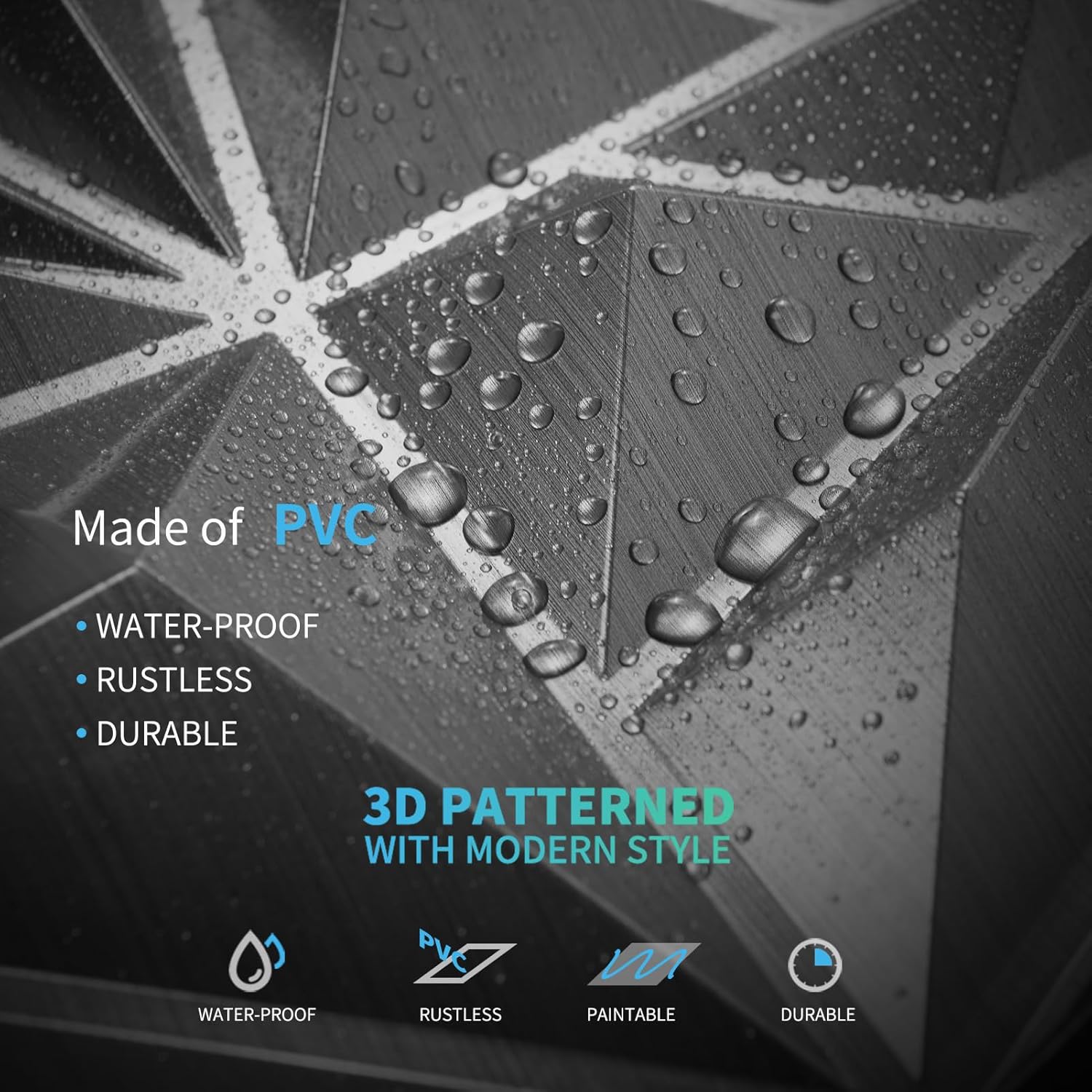 33-Pack 3D Wall Panels Diamond - Wall Panel 3D Texture บทวิจารณ์และราคา