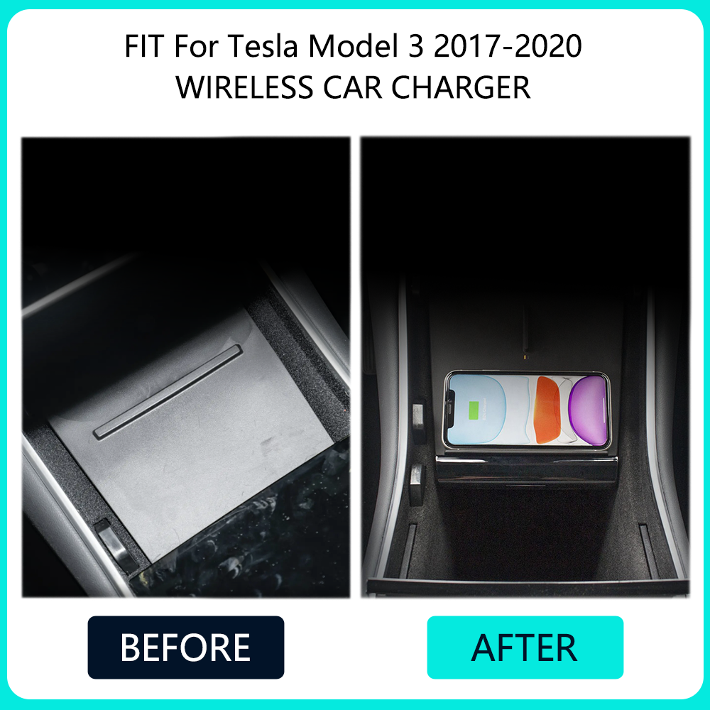 15W Wireless Charger For Tesla - Interior Design Mockup บทวิจารณ์และราคา