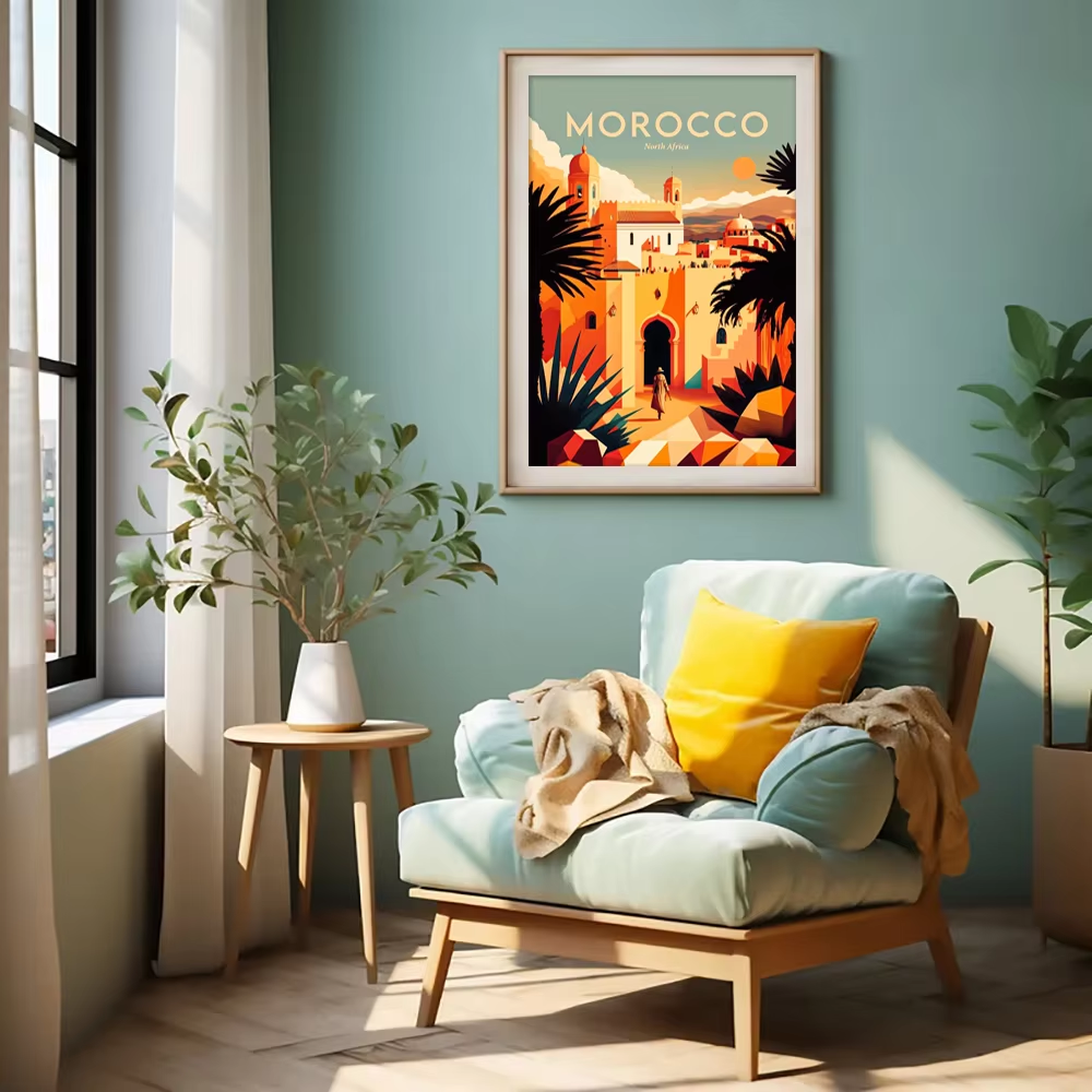 Retro Futuristic Beachside Pal - Interior Design Home Decor บทวิจารณ์และราคา