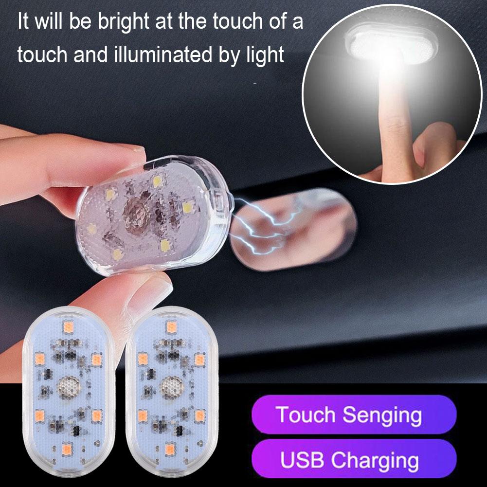 1/2/4pcs Car LED Touch Lights  - Interior Design Mood Board บทวิจารณ์และราคา