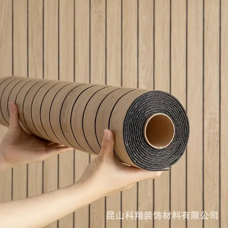 1 Roll 3D Wood Slat Wall Panel - Wall Panel 3D Texture บทวิจารณ์และราคา