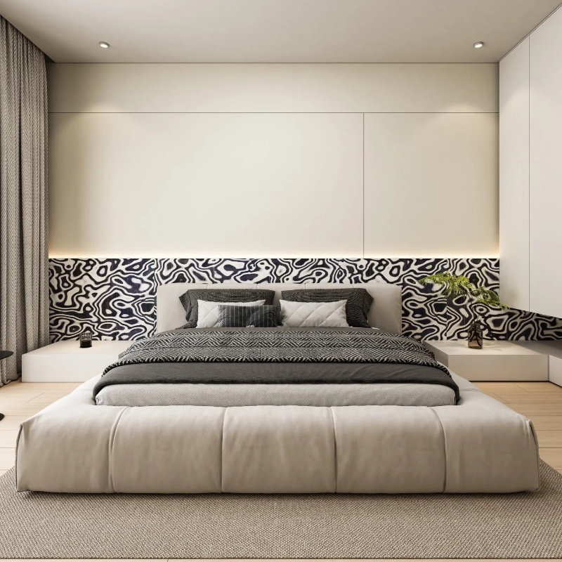 Tech Black White Graphic Wood  - Interior Design Graphic Design บทวิจารณ์และราคา