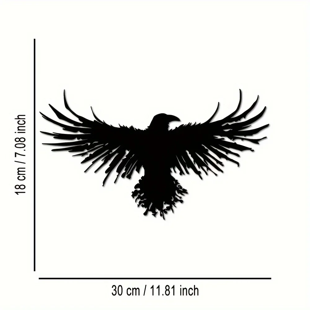 Unique Black Metal Crow Wall D - Interior Design Modern บทวิจารณ์และราคา