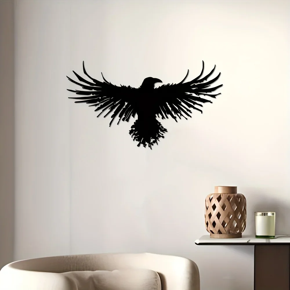 Unique Black Metal Crow Wall D - Interior Design Modern บทวิจารณ์และราคา