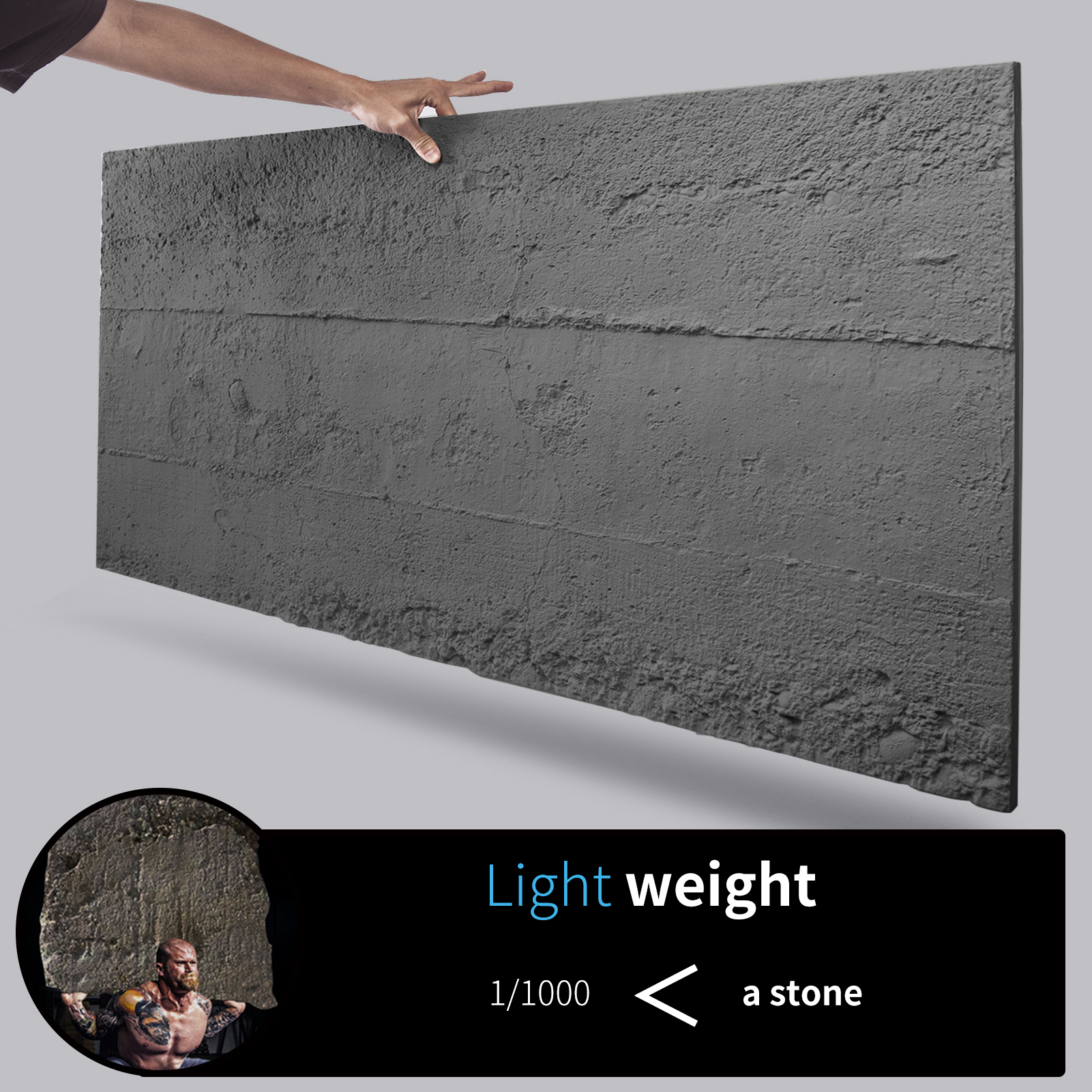 Art3d 4PCS Cement Texture 3D W - Wall Panel 3D Texture บทวิจารณ์และราคา