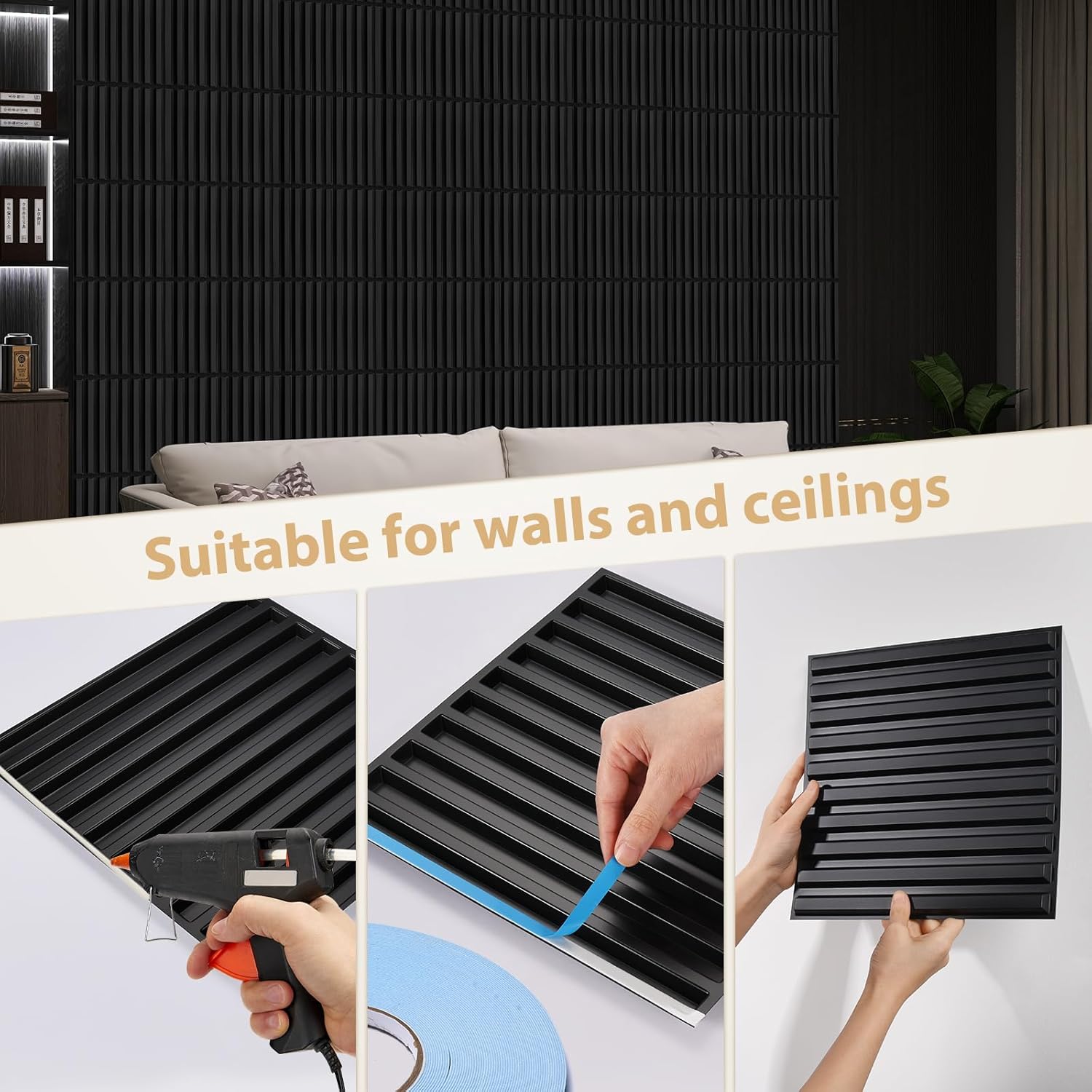30 Pack 3D Wall Panels for Int - Wall Panel 3D Texture บทวิจารณ์และราคา