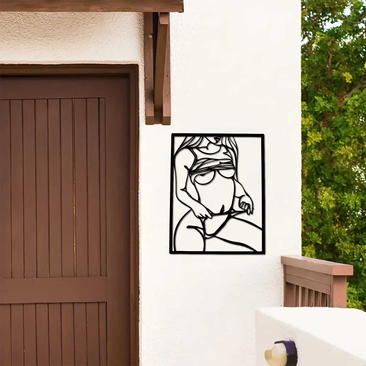 1pc Metal Art Wall Decor, Blac - Interior Design Modern บทวิจารณ์และราคา