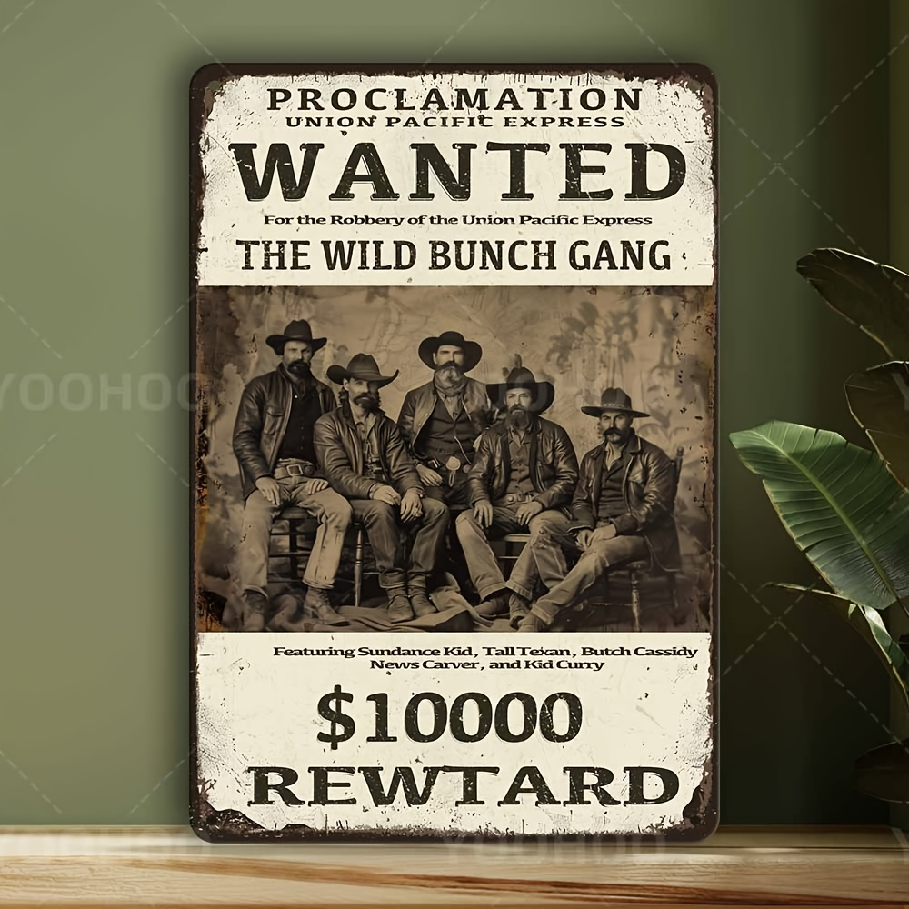 Wild West Wanted Poster Sign - - Interior Design Poster บทวิจารณ์และราคา