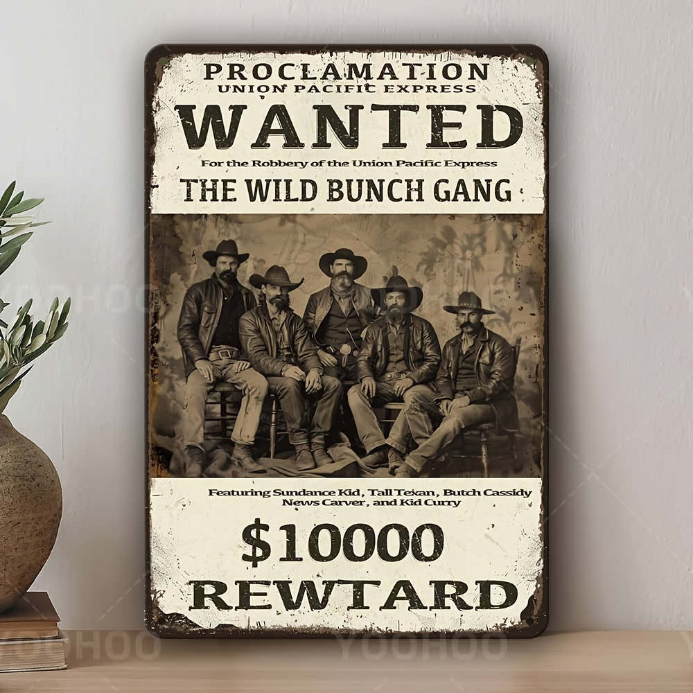 Wild West Wanted Poster Sign - - Interior Design Poster บทวิจารณ์และราคา