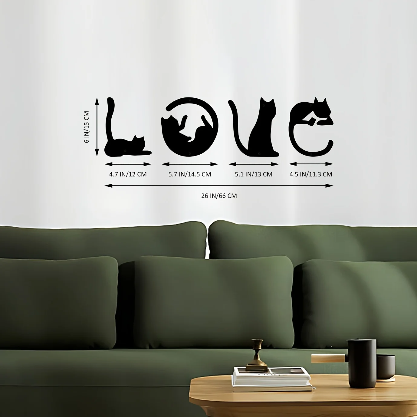 HelloYoung 4pcs/set Cute Cat M - Interior Design Modern บทวิจารณ์และราคา