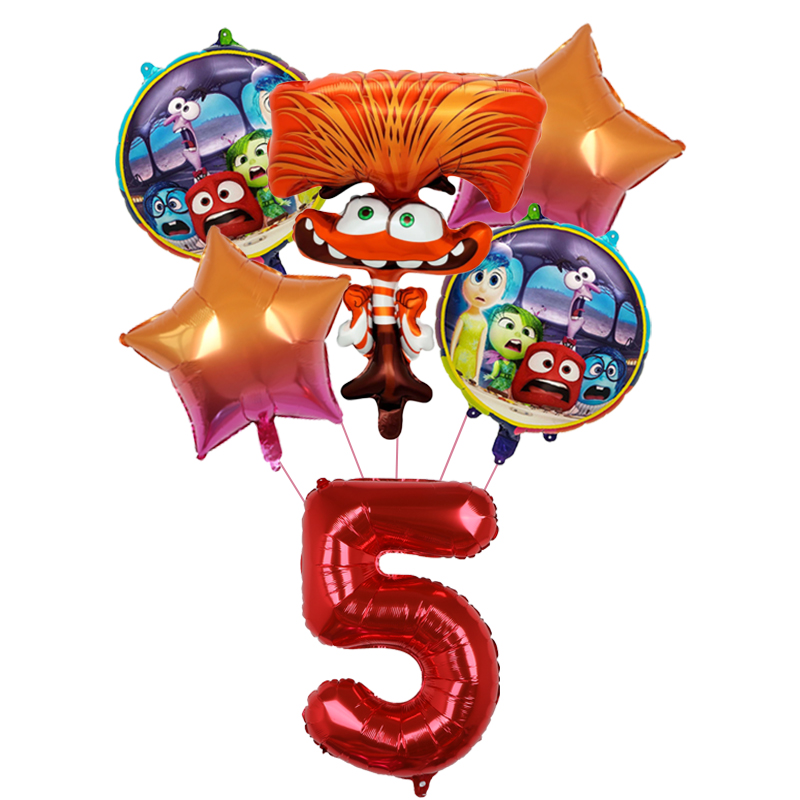 6pcs New Inside Out2 Balloons  - Interior Design Home Decor บทวิจารณ์และราคา