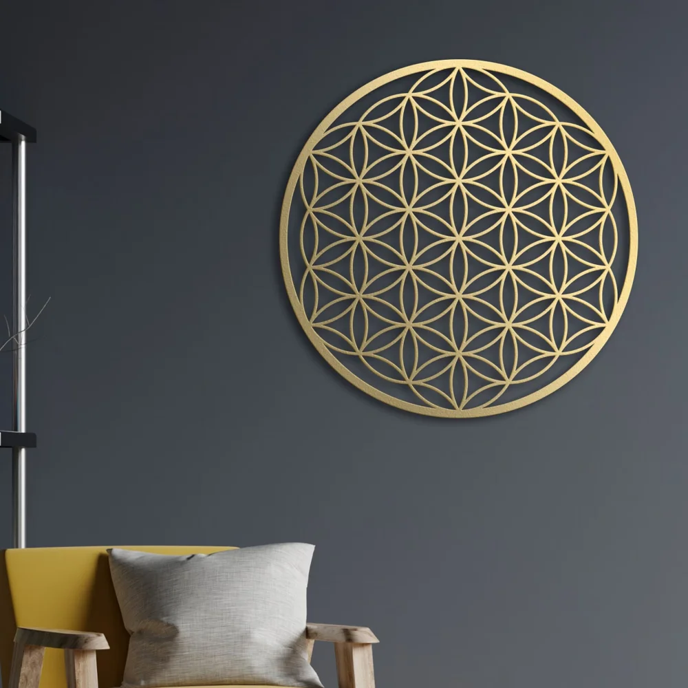 Flower of Life Metal Wall Art  - Interior Design Modern บทวิจารณ์และราคา