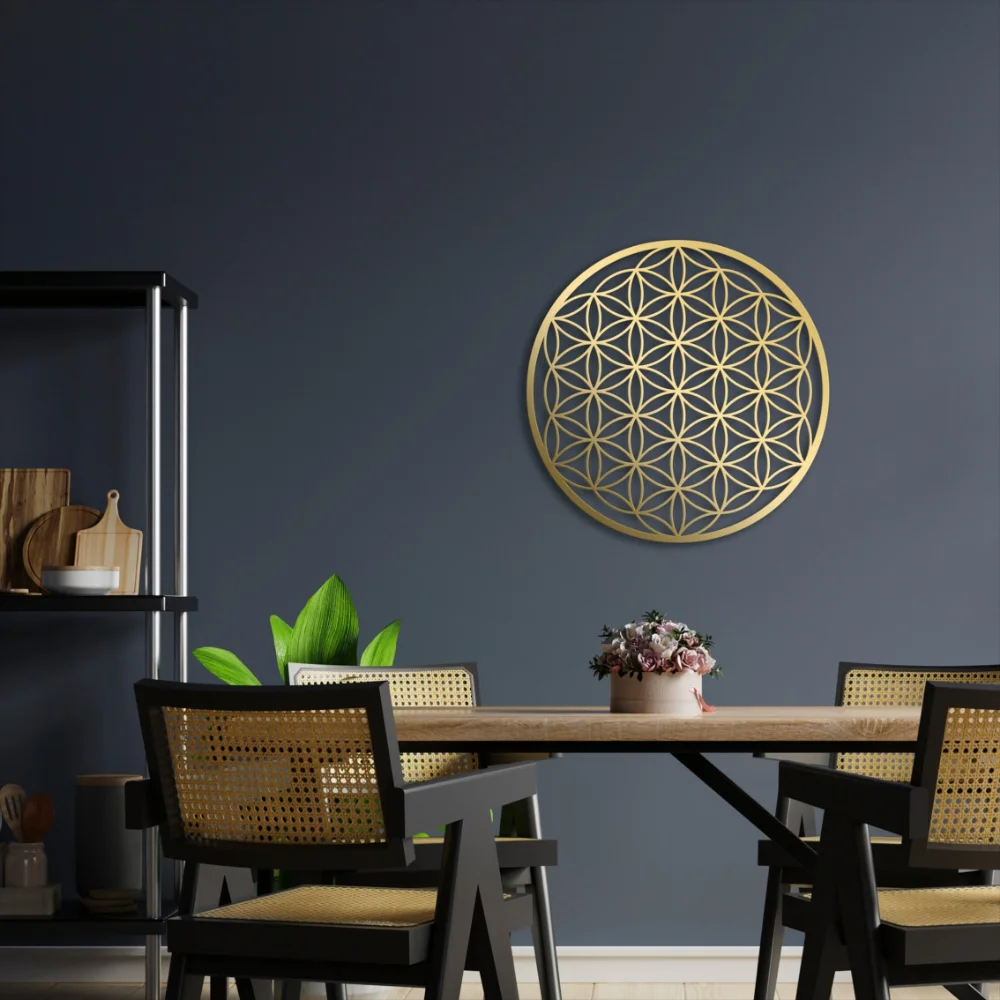 Flower of Life Metal Wall Art  - Interior Design Modern บทวิจารณ์และราคา