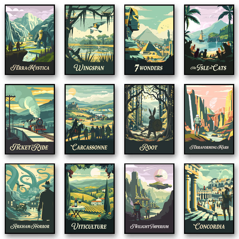 Cartoon Abstract Game Scene La - Interior Design Poster บทวิจารณ์และราคา