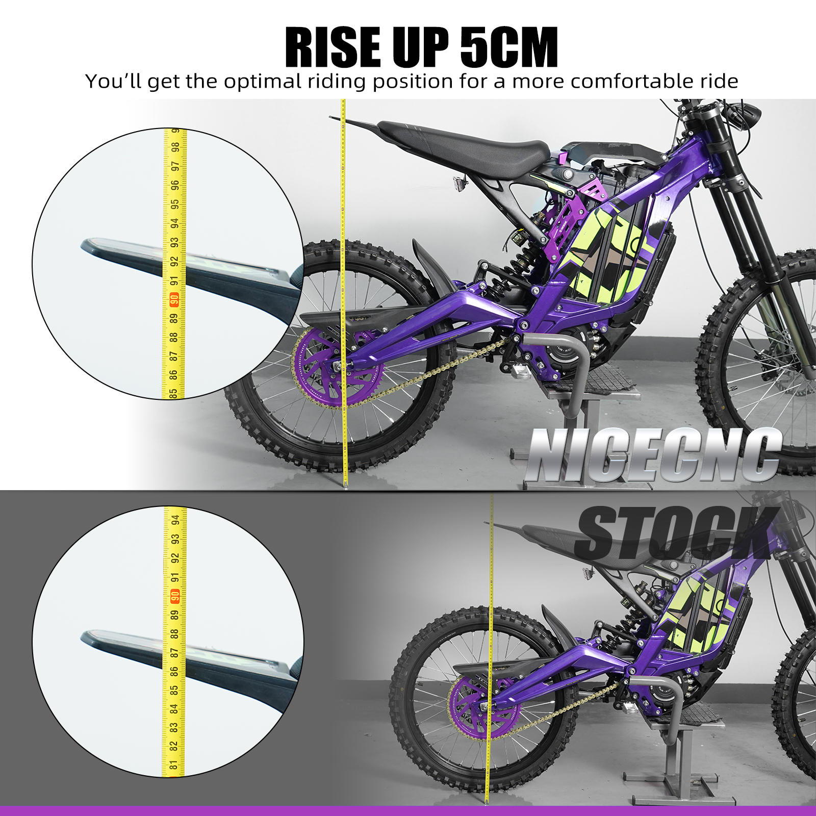 NICENCNC Seat Riser For Surron - Interior Design Mockup บทวิจารณ์และราคา