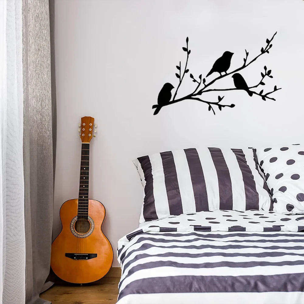 Bird On A Branch Metal Wall Ar - Interior Design Modern บทวิจารณ์และราคา