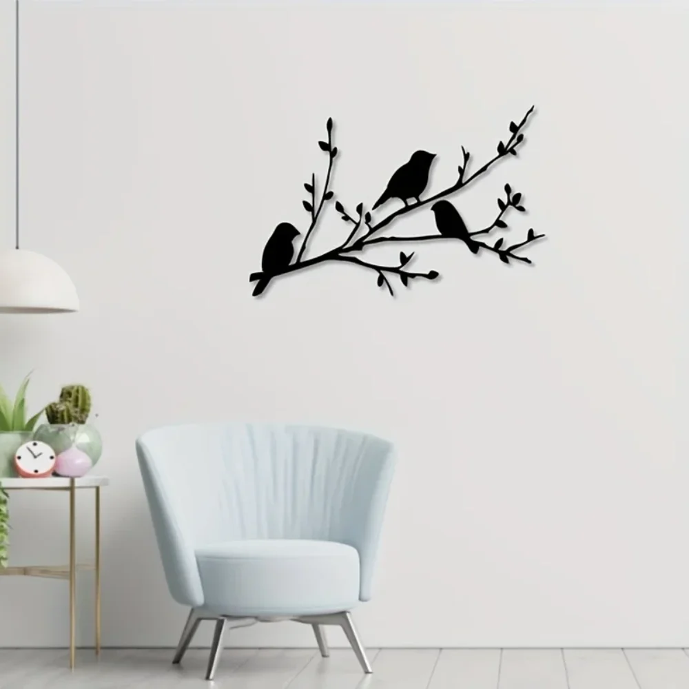 Bird On A Branch Metal Wall Ar - Interior Design Modern บทวิจารณ์และราคา