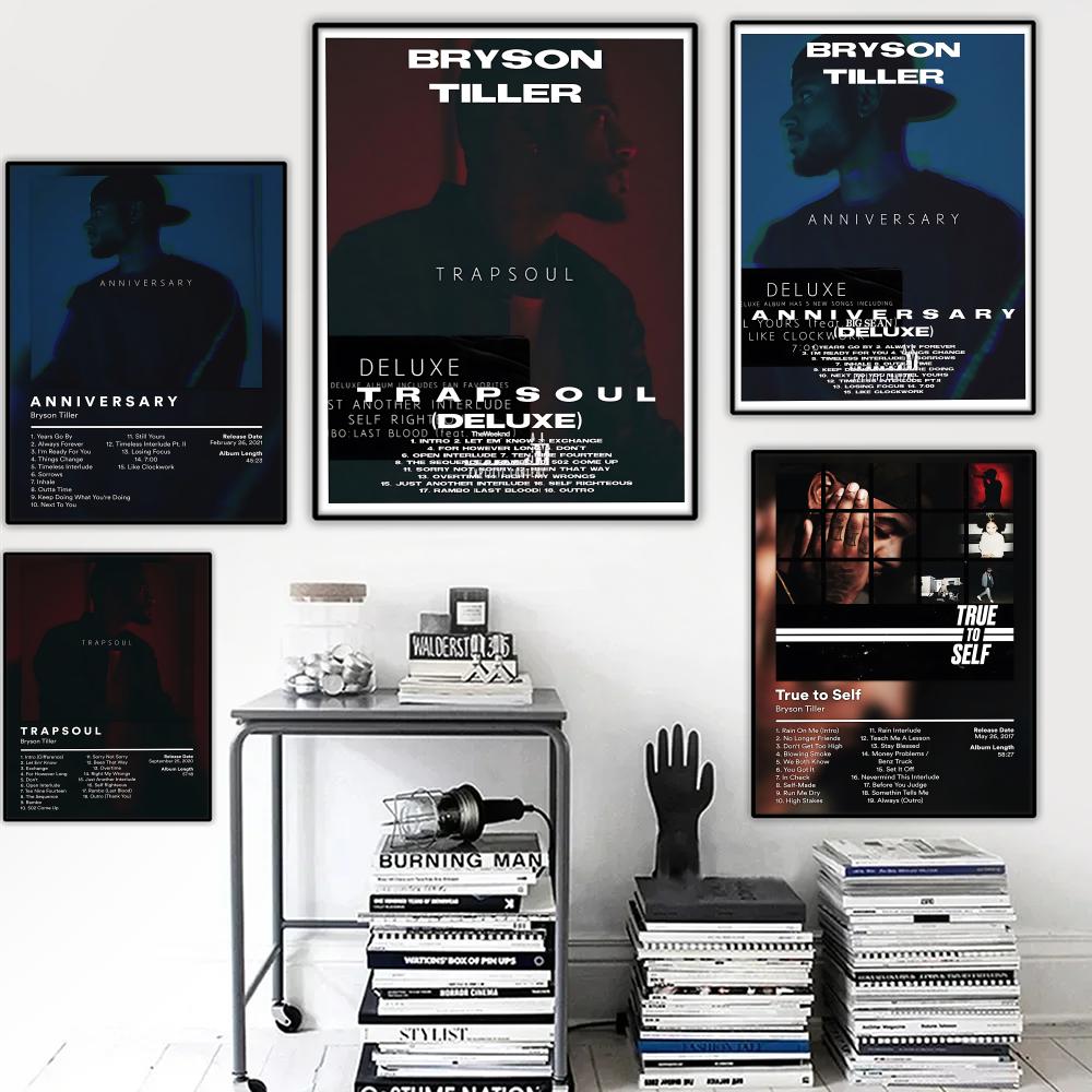 B-Bryson Tiller Rapper Album P - Interior Design Poster บทวิจารณ์และราคา
