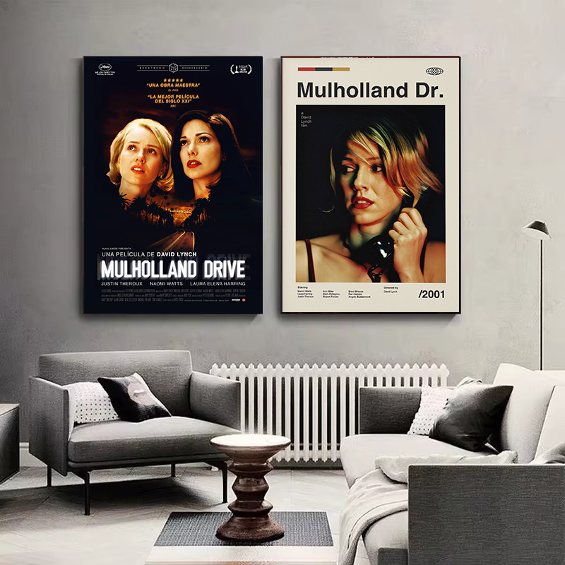 Retro Classic Movie Mulholland - Interior Design Poster บทวิจารณ์และราคา