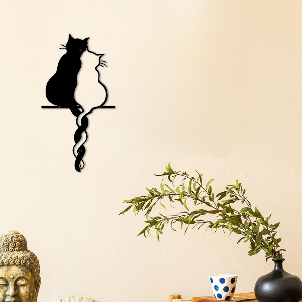 Metal Lovers Cat Wall Art Hang - Interior Design Modern บทวิจารณ์และราคา