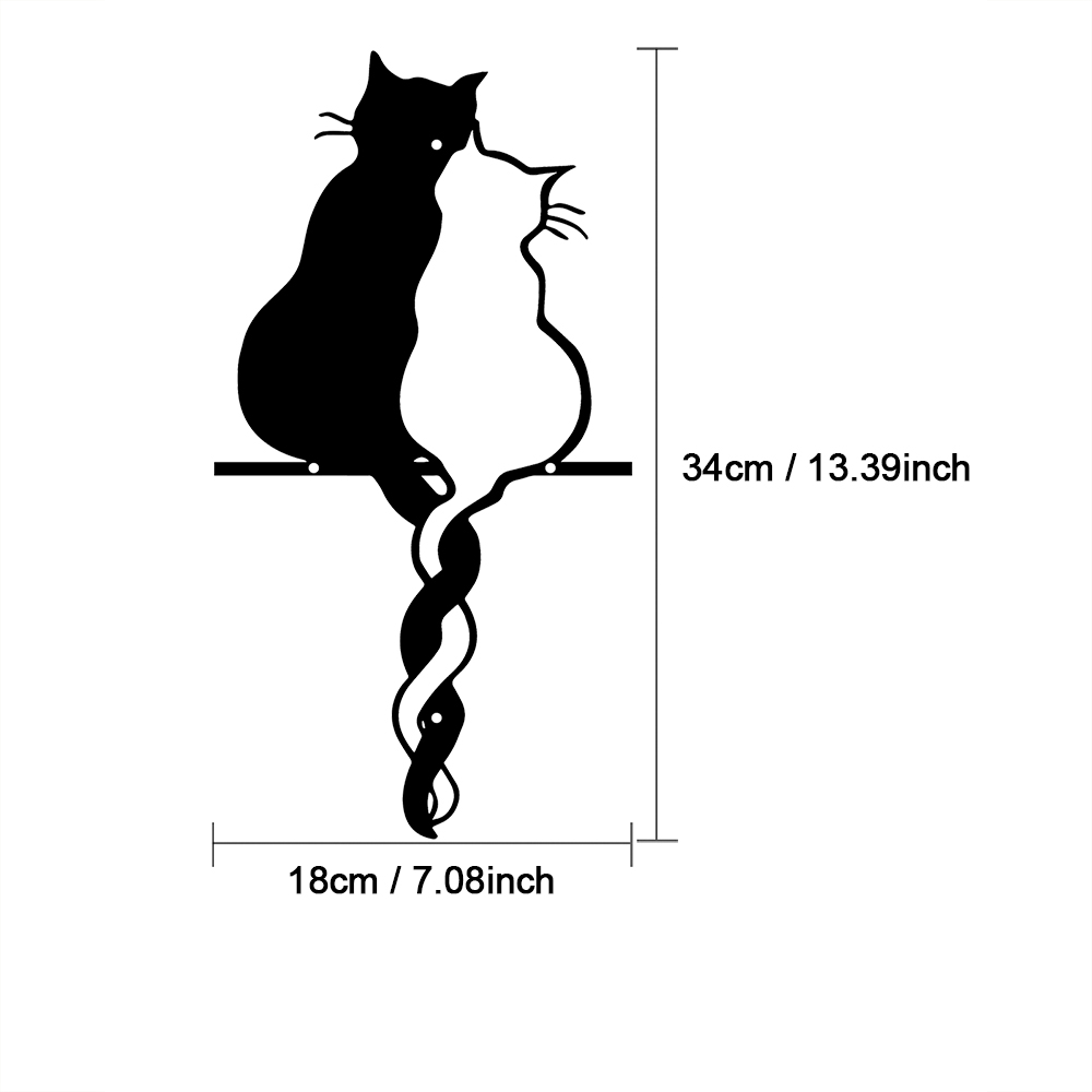 Metal Lovers Cat Wall Art Hang - Interior Design Modern บทวิจารณ์และราคา