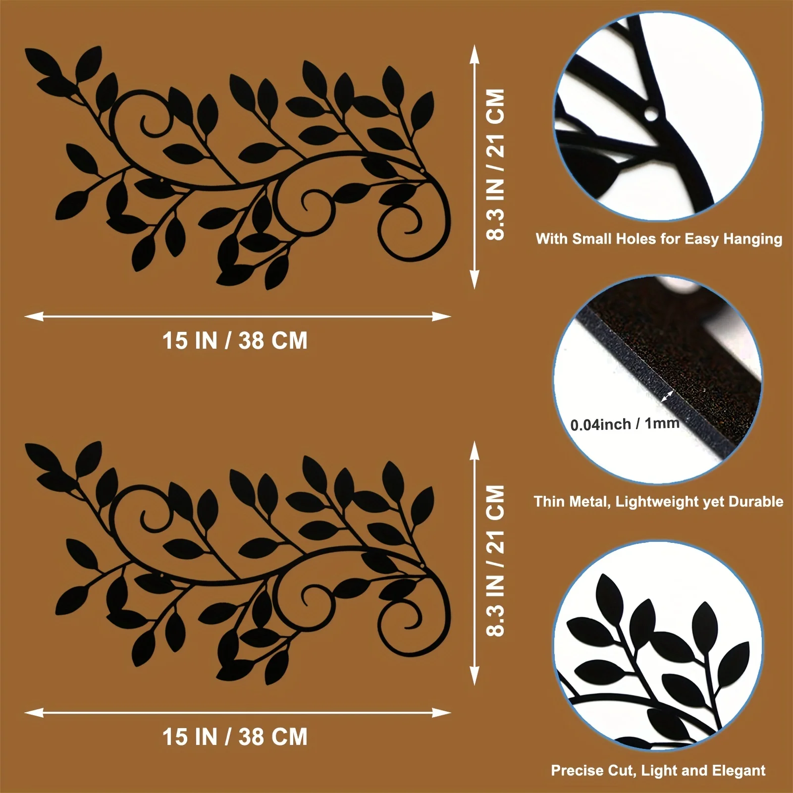 2 Pieces Wall Art Ornament Wal - Interior Design Modern บทวิจารณ์และราคา