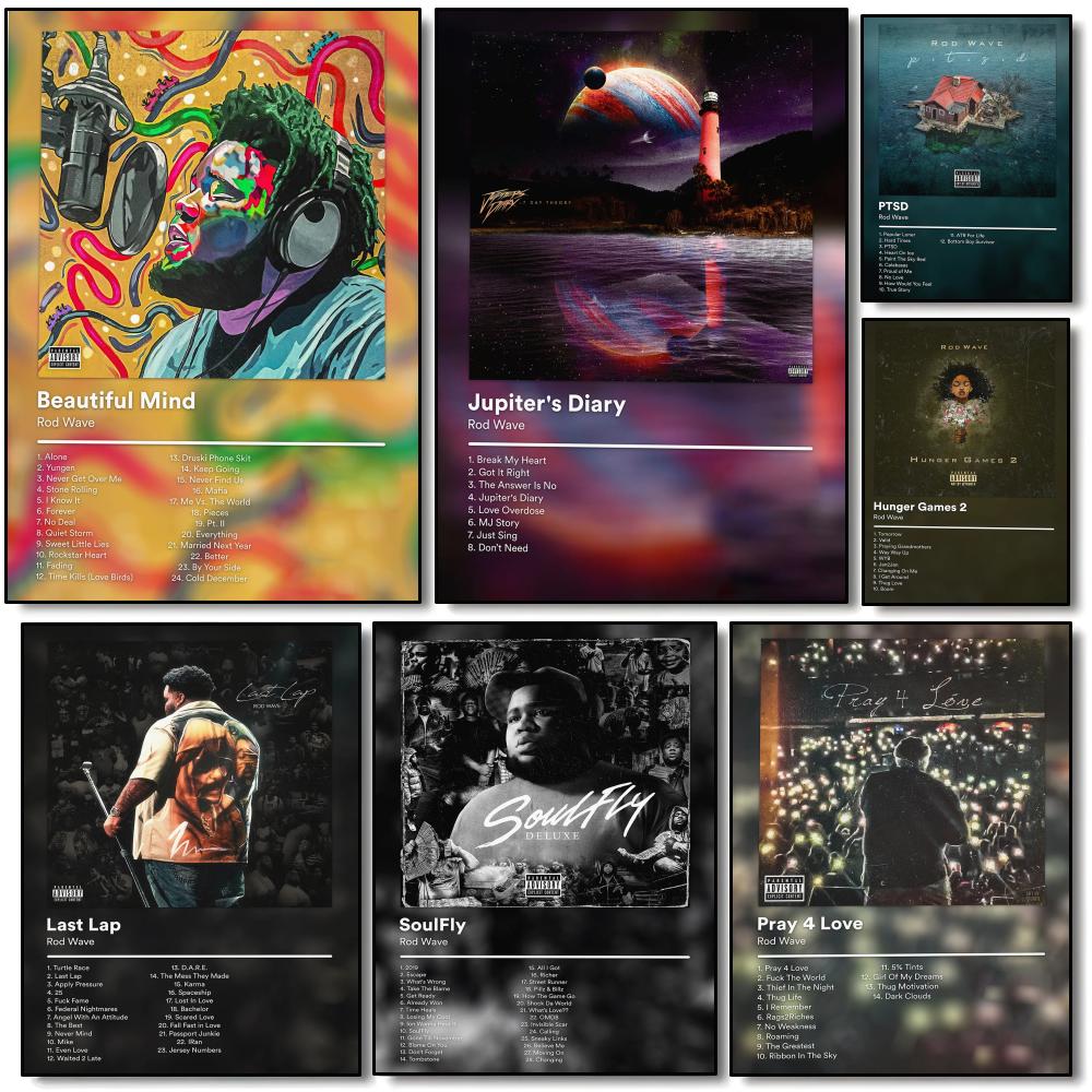 Emotional Rap R-Rod Wave Poste - Interior Design Poster บทวิจารณ์และราคา